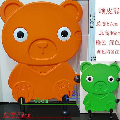 幼儿园洗手间挡板卡通塑料厕所隔板卫生间厕所隔断儿童蹲坑挡板
