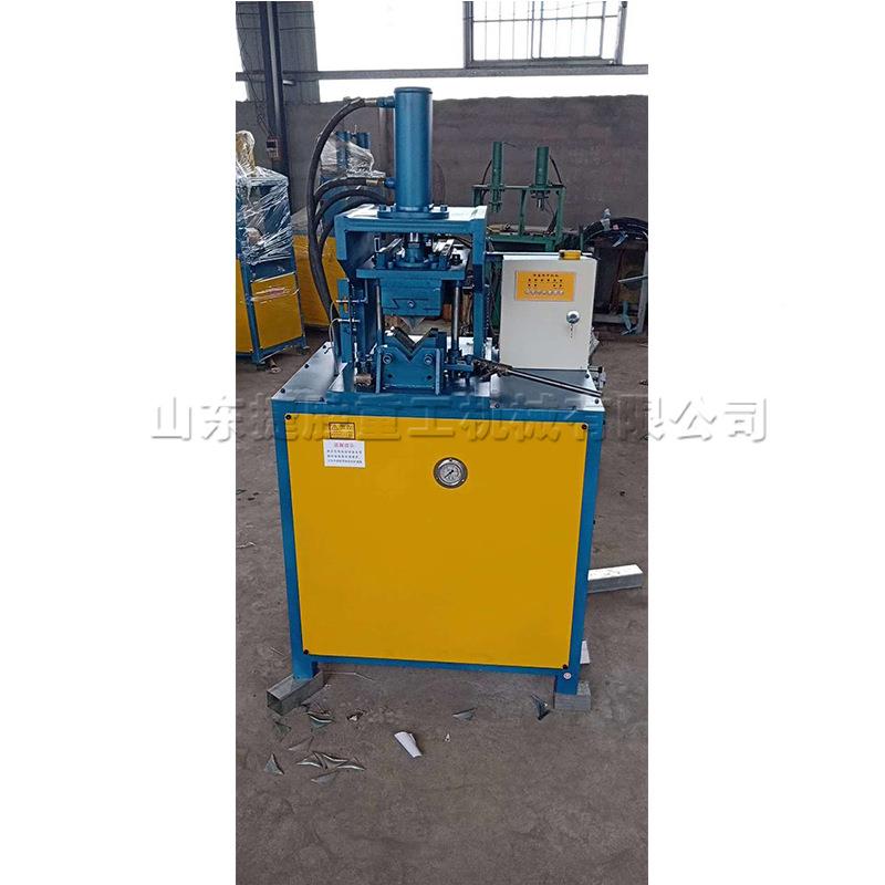 铝不锈钢板用切角机 型材方管液冲角机 镀速JS-CJ-6锌钢管高压冲