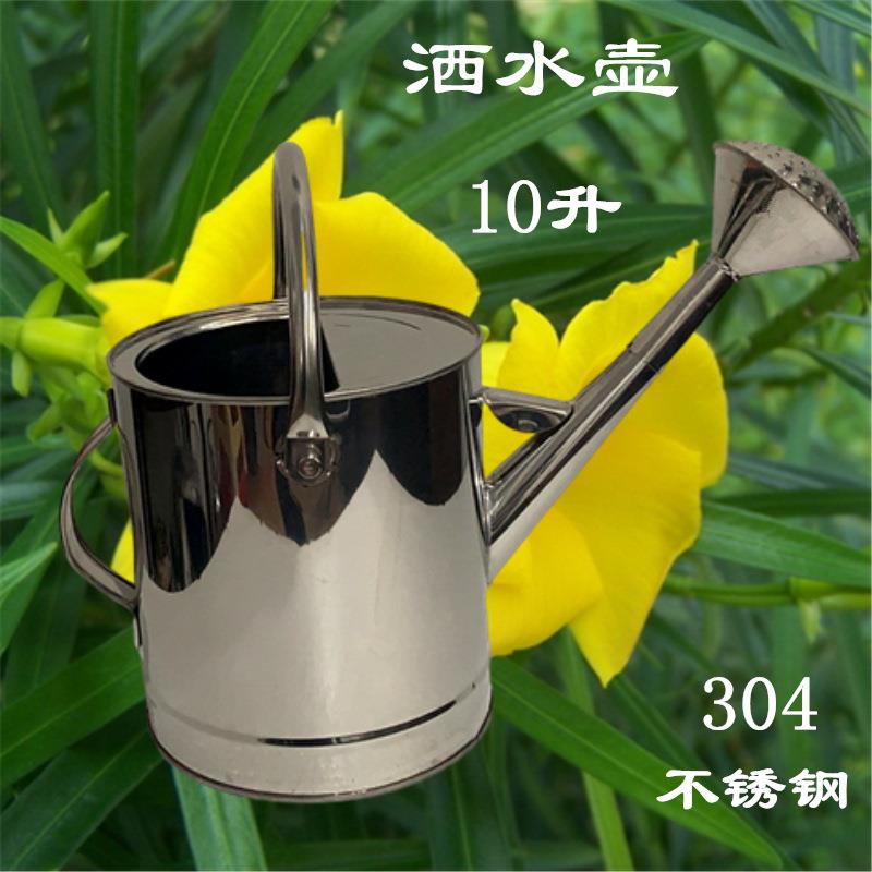 洒水壶家用浇菜浇花水壶淋花喷壶浇水壶不锈钢304洒水桶喷壶加厚