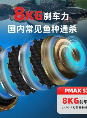 阿布新款PMAXSX水滴轮P5防炸线渔轮P3打黑微物轮全金属远投路亚轮