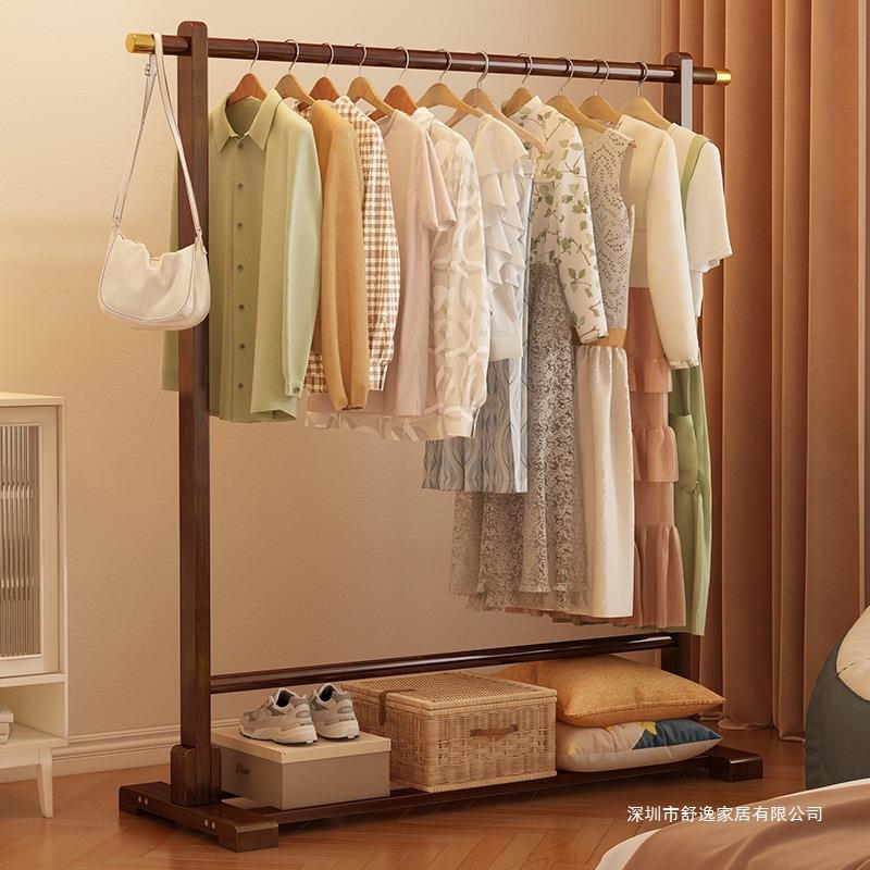 挂衣架家用落地式衣帽架卧室床边晚上放衣服神器2024爆款出租屋用