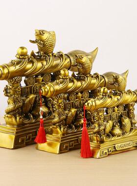 2026厂家金榜题名文昌笔鱼跃龙门铜摆件大笔发财考试礼品装饰品