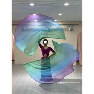 新款旗舞蹈道具教堂表演服饰190×140赞美渐变旗帜多色配伸缩棍