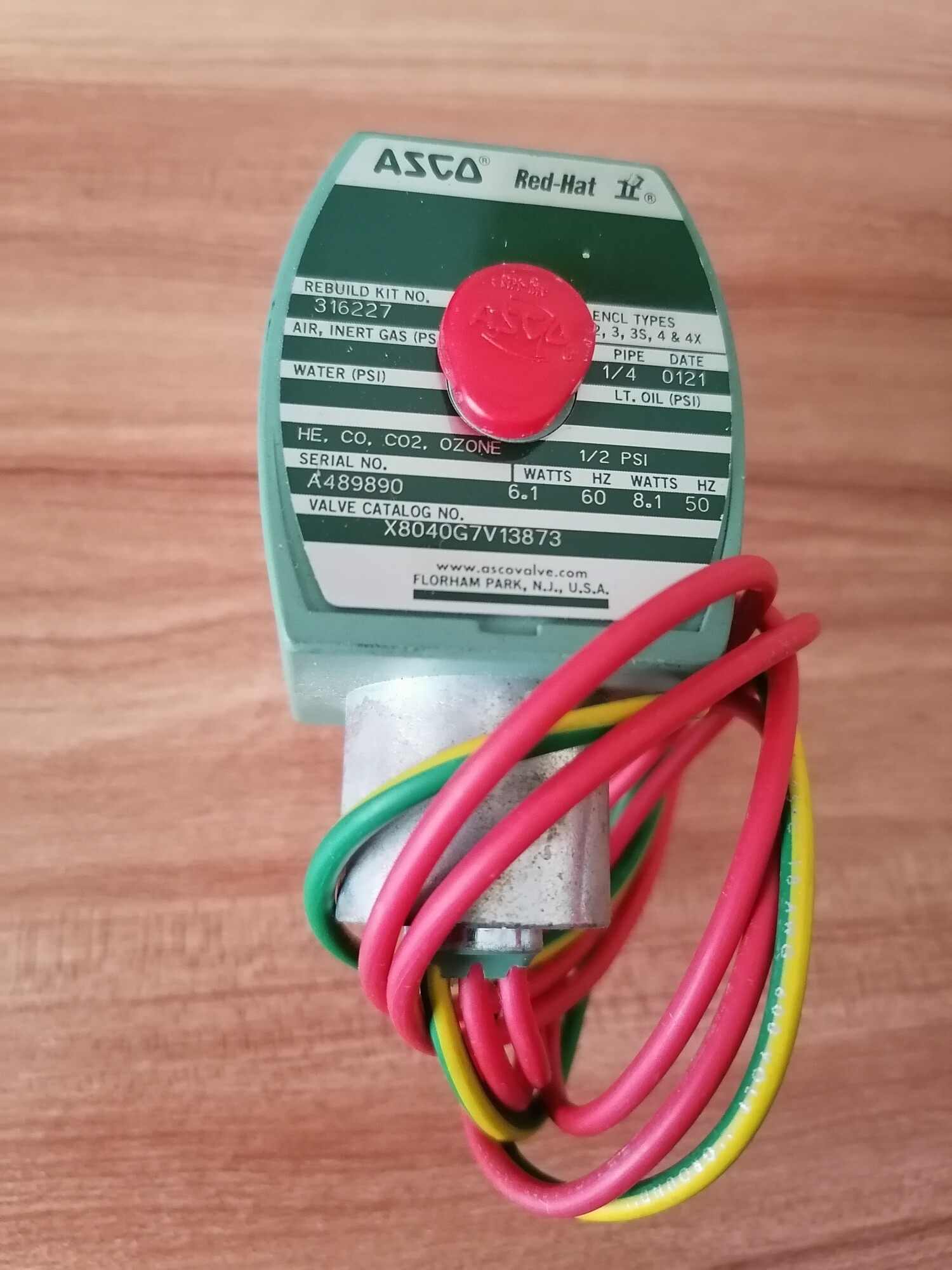 美国ASCO电磁阀316227  X8040G7V13873