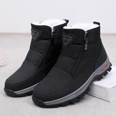 中老年人爸爸鞋 新款 冬天绒保暖加厚羊毛布鞋 男棉鞋 防滑 老北京加鞋