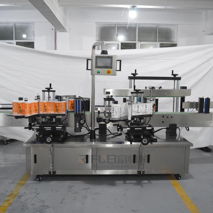 自动广口瓶高速贴标机玻璃瓶贴标签机械药水瓶贴标设备广州厂家