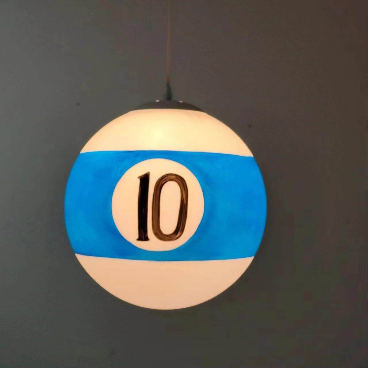 台球厅台球氛围灯桌球室健身房装饰球形吊灯台球桌台球室圆球吊灯