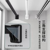 打孔伸缩杆浴帘杆卧马室窗帘杆罗杆加粗阳MAYSOESY台晾衣杆帘衣柜