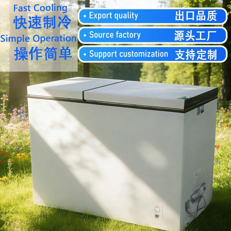 双门双温冷柜大容量冰柜商用冷冻柜Freezer227L商用冰箱2021款