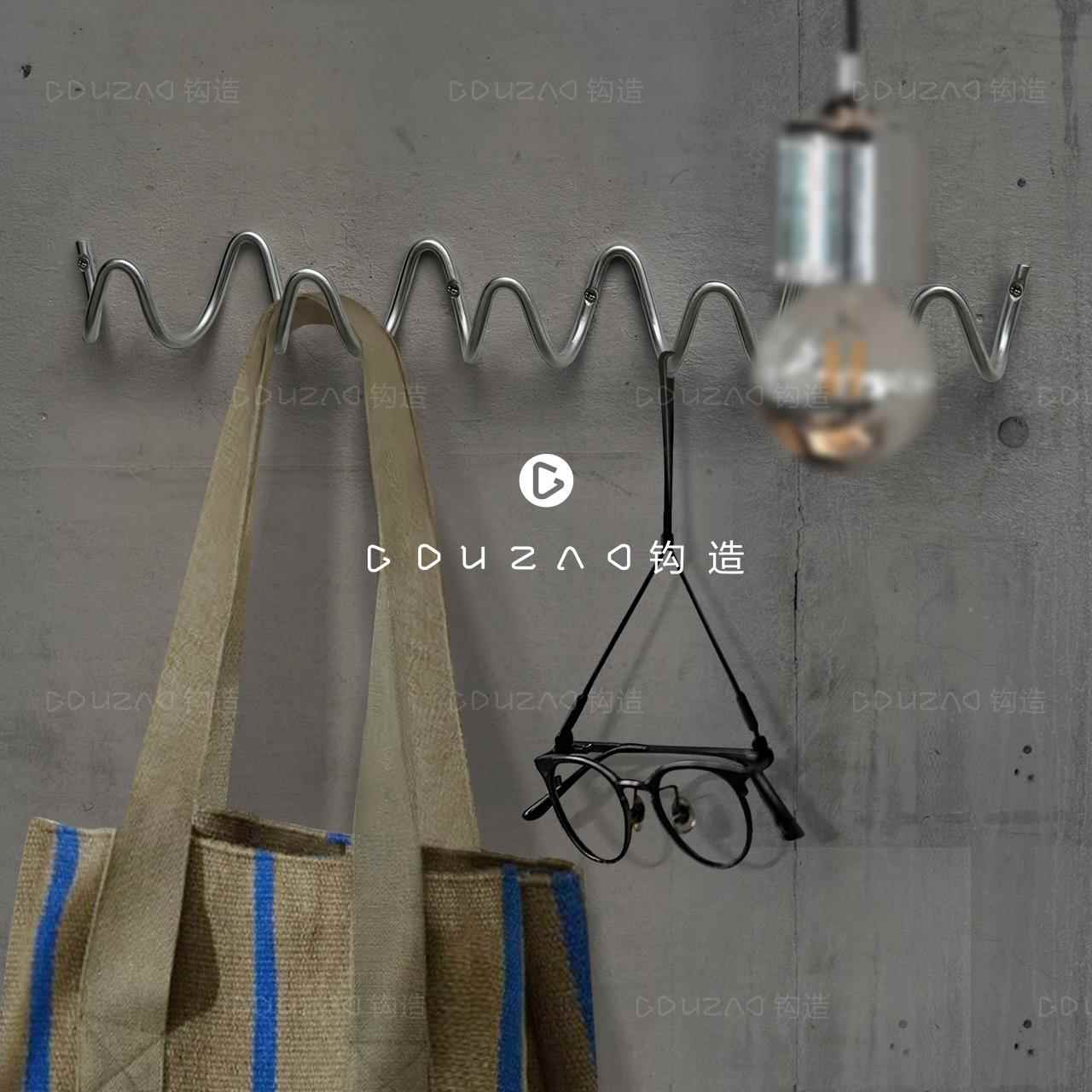 钩造 工业风不锈钢挂钩浴室挂衣钩壁挂玄关装饰衣帽钩衣服架子