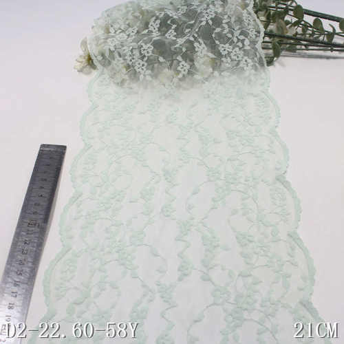 唐隆浅粉色双边古风小花轻薄弹力蕾丝 21cm服装家纺蕾丝花边辅料