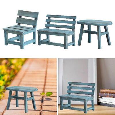 Wooden Mini Stool Home Furnishing Cartoon Photo Props Plant