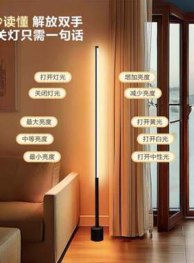 氛灯无落地灯简约立式台灯床边灯卧室围补光573灯装饰边框主头播