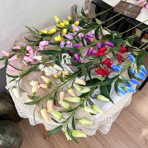 仿花铃兰单枝含AL-1332羞真花婚庆具引路花商软场装道假花家居摆
