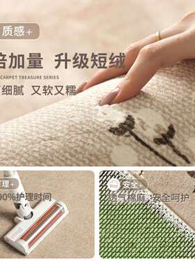 新中式地毯客厅新款宋氏美学免洗可擦防水防污茶室禅意免打理地垫