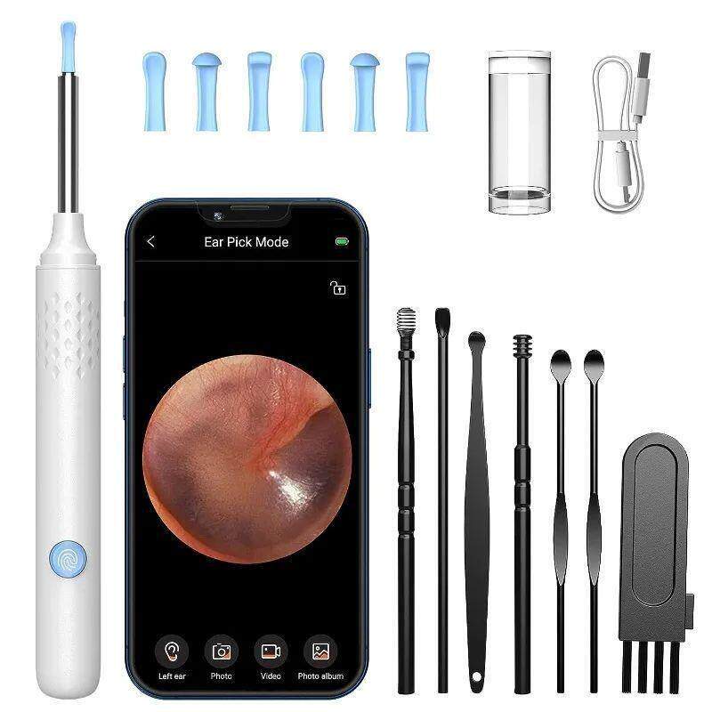 WIFI camera earwax remover N30 Pro with 6 LEDs, 1080P high-d