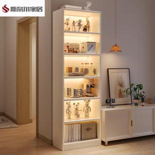 化妆品展示柜简约美容院产品陈列柜货架美甲理发店样品展柜置物架