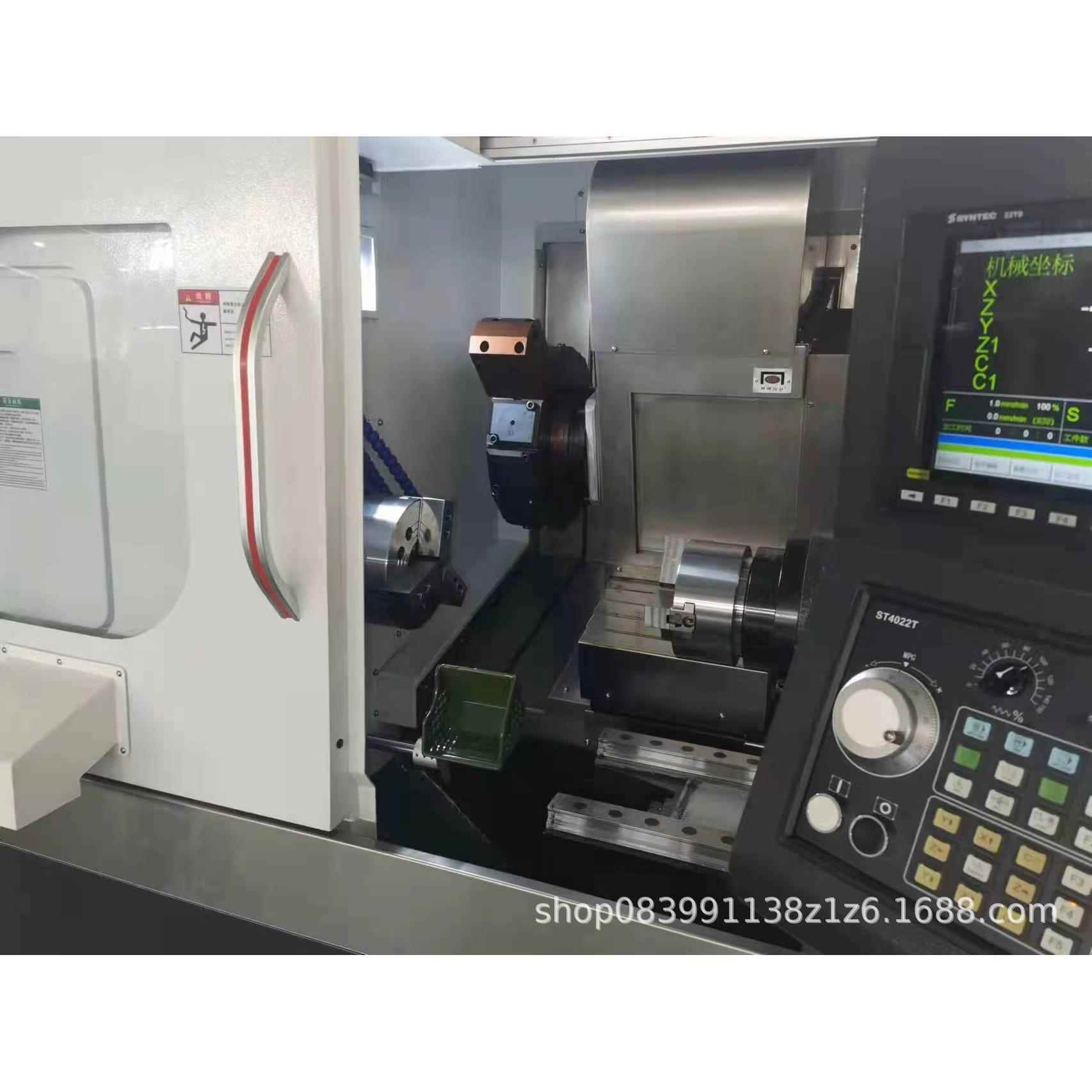 供应小型双主轴数控车床TCK50-2A双轴数控车床多轴高效