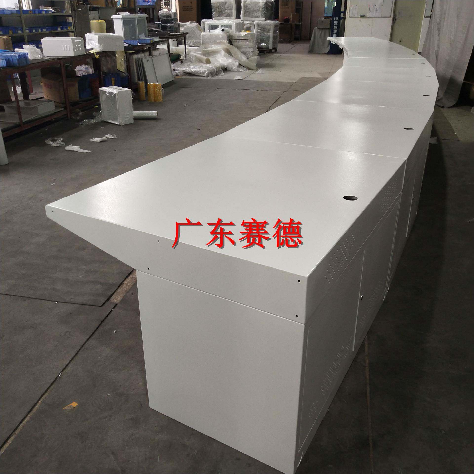 安防监控操作台二联三联四联五联六联八联拼接机柜落地电视墙非标