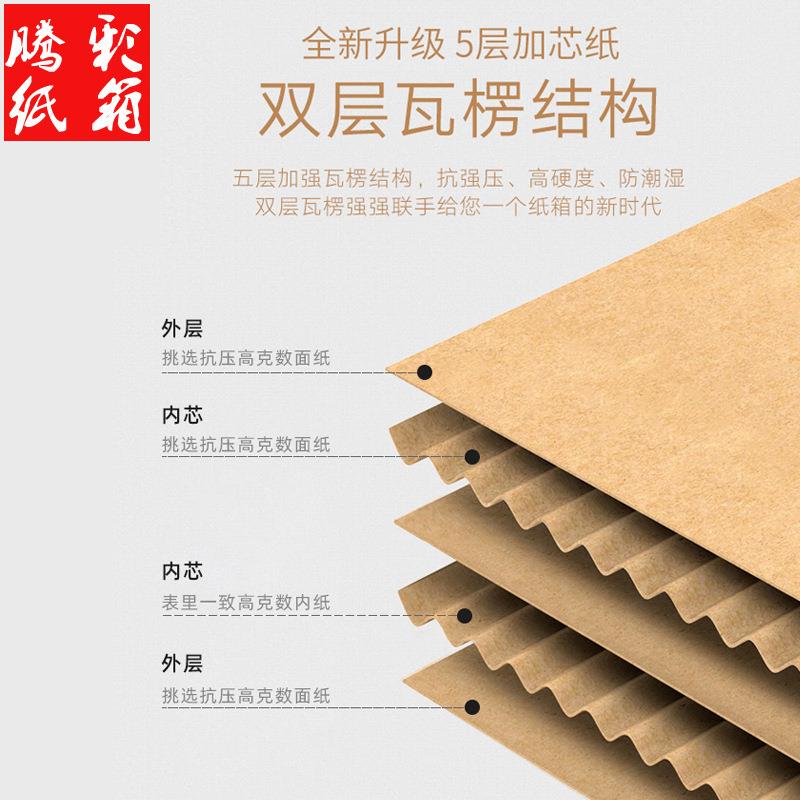 纸现货五层特UCY硬*空白纸皮箱厂家搬家发瓦楞货打包箱子5040箱*4图片