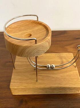 茶室布置永动机小球循环男生动力学艺术摆件科技感循环减压玩具创