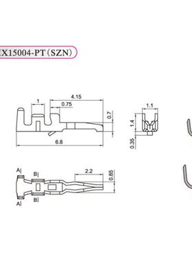 HXH红星SZN-PT 冷压连绕端子连接器 1.5mm 15004-PT 一卷8000只