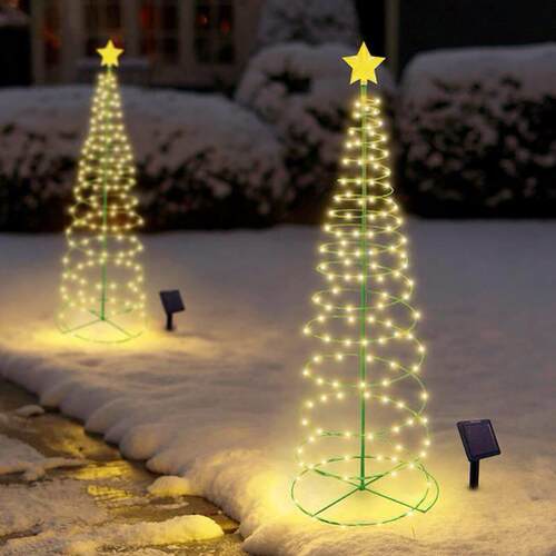 Outdoor Waterproof Solar Led Christmas Tree Decoration Solar
