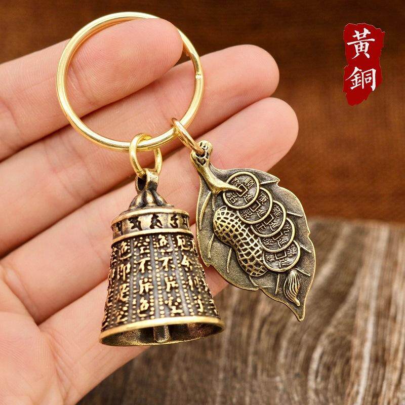 狗狗铃铛小型犬超响纯黄铜响声大泰迪金毛中挂件宠物猫咪铃铛项圈