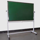 不锈钢移动支架式 黑板白板落地活动带轮子单双面磁性广告展板绿板