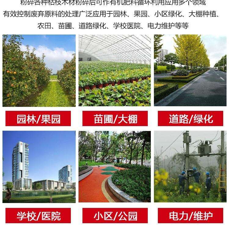 电动树枝粉碎收集车双出料口树枝粉碎机小区绿化枯枝粉碎收集车