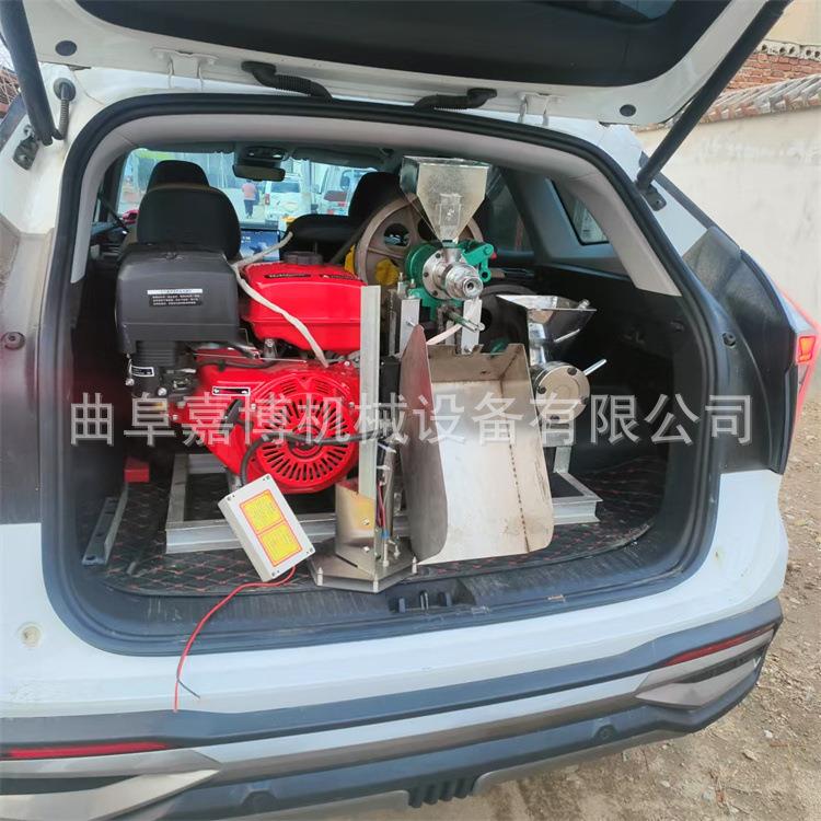 十五种花形玉米膨化机 直辊弯管双头爆米花机 28马力汽油机带
