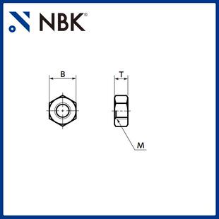 NBK SHNS 六角螺母不锈钢制精密螺丝用非标型机械零配件厂家直供