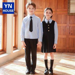 儿童演出服小学生衬衫朗诵合唱服幼儿园班服表演服毕业照集体服装