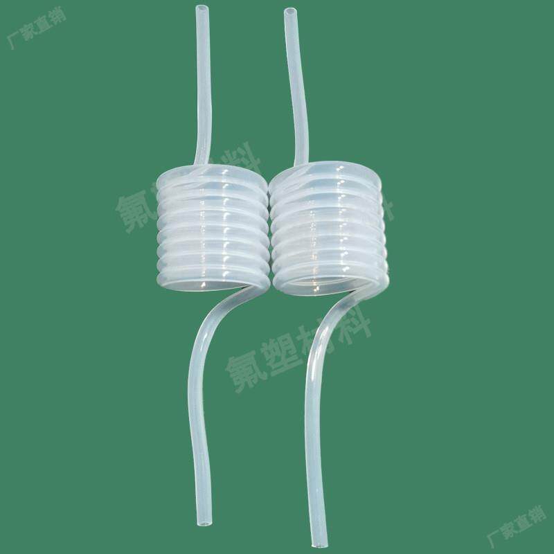 公制F46铁氟龙螺旋弹簧管8 6 4配快插PFA接头可伸缩气液输送FEP管