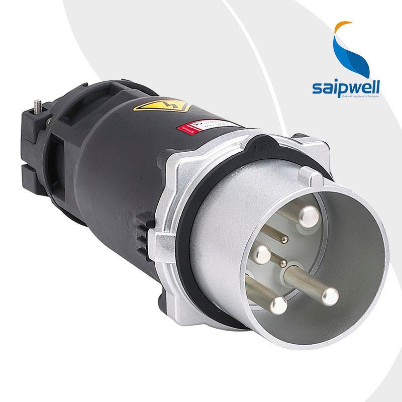 saipwell大电流航空插头插座200A/250A/400A户外IP67插头跨境
