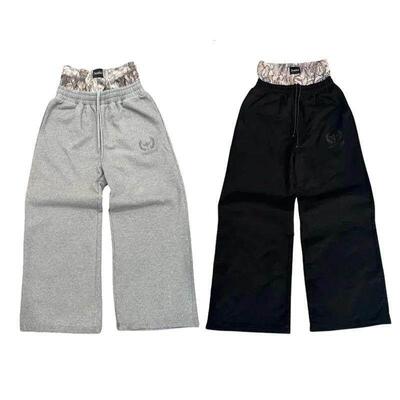 Vintage Leisure Sports Pants Y2K Camouflage Embroidered Dou