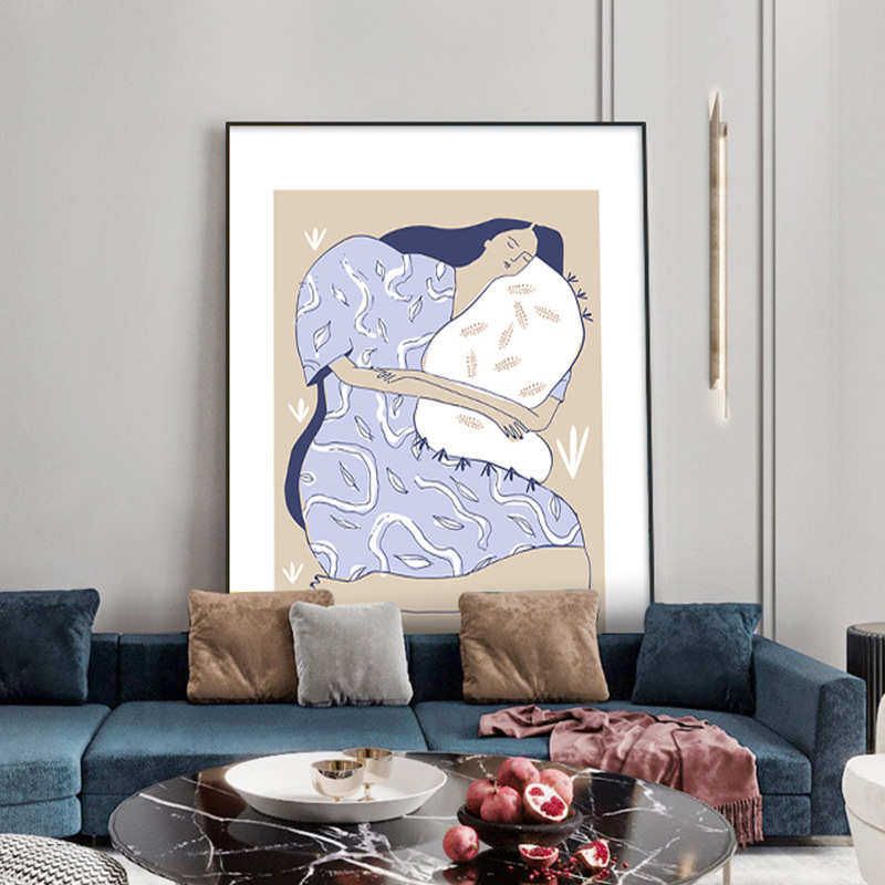 抽象人物玄关装饰画北欧过道走廊壁画现代轻奢艺术沙发背景墙挂画,家居饰品,现代装饰画,淘宝优惠券,粉丝福利购,淘宝优惠卷