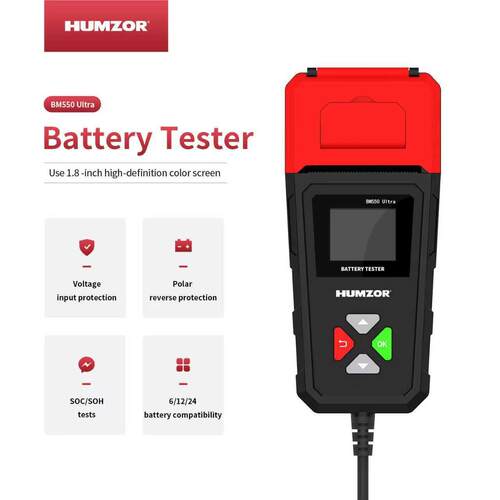 适用帕迩瑞汽车蓄电池检测电池好坏寿命容量内阻6V12v24v三合一测