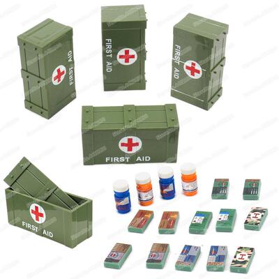 Figures Rescue Box War Building Block Equipment Moc Military