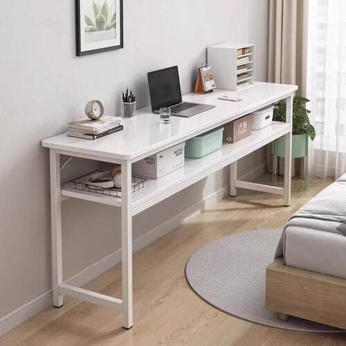 家用小型卧室床边桌窄电脑桌长条桌子小户型办公桌书桌台式学习桌