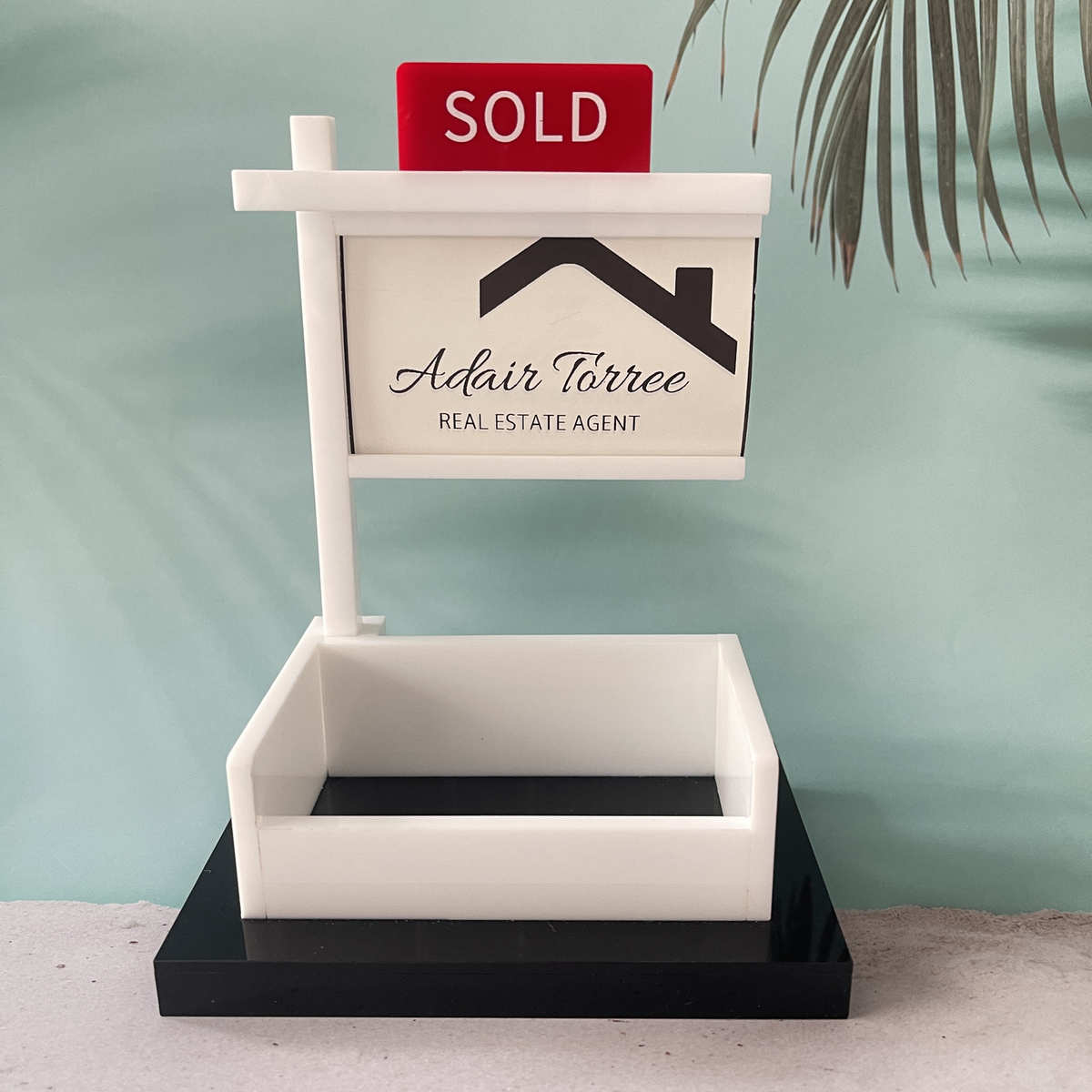 Real Estate Business Card Display 销售名片夹名片盒名片展示架