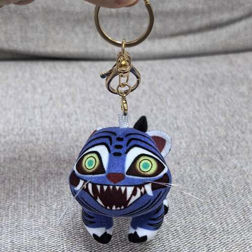 跨境新款KPOP demon hunters plush猎魔女团老虎Derpy钥匙扣挂件