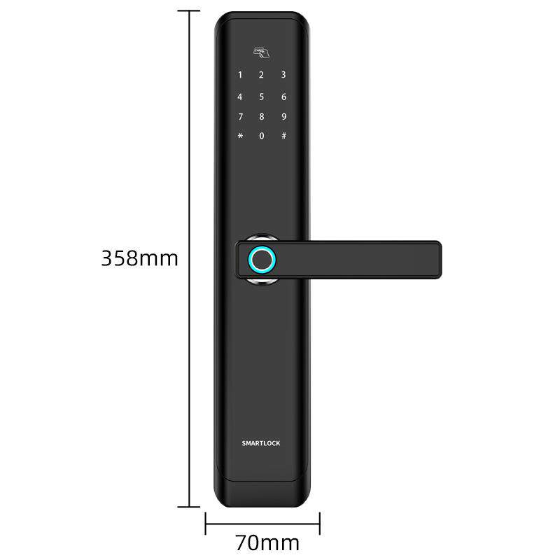 智能隐形指纹密码锁防盗门木门家用大门 感应刷卡电子锁通通锁APP