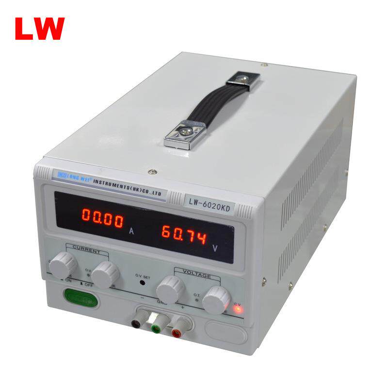 LW6020KD龙威60V20A数显LED测试老化直流稳压流可调电源高精度