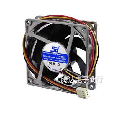 8025风扇 DC12V 0.6A 8厘米/CM 铝框PWM调速电源电脑机箱散热风扇