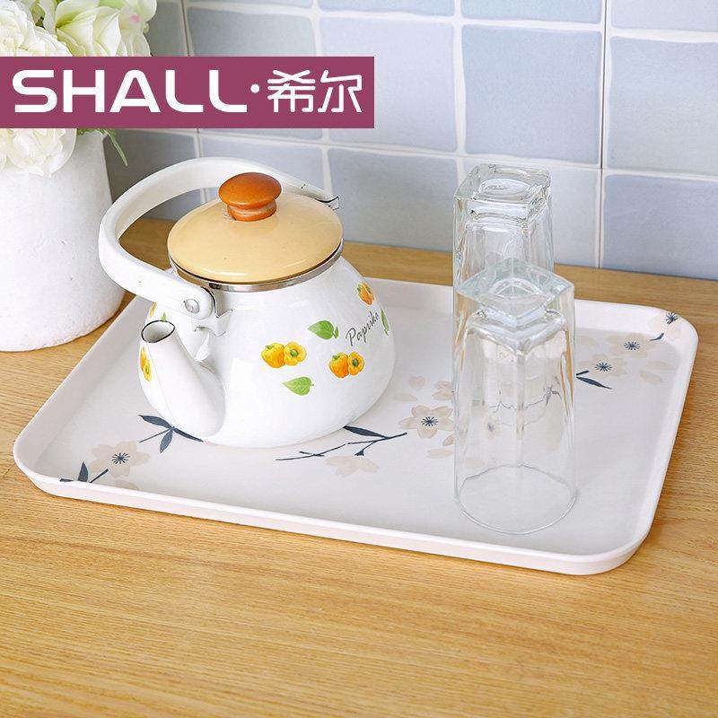 客厅家用放水饺水果盘茶杯茶盘水壶水杯托盘长方形现代托盘轻奢,餐饮具,盘,淘宝优惠券,粉丝福利购,淘宝优惠卷