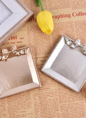 蝴蝶结ins复古树脂托盘装饰摆件