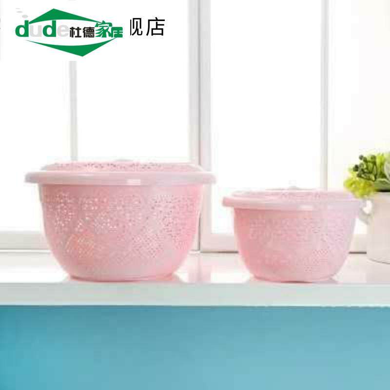 盛馍筐 馒头筐 家用 塑料带盖野餐篮放馍厨房菜篮装水果收纳筐