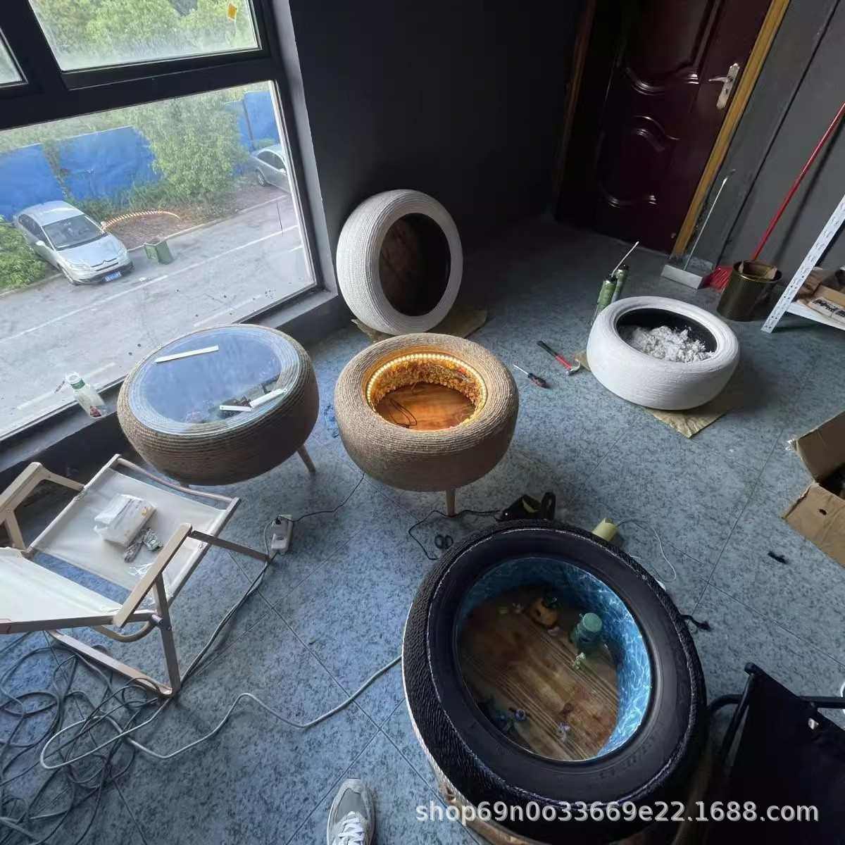 diy 网红深渊花海轮胎茶几亚克力半透镜单面镜千层镜双面镜,商业/办公家具,广告牌/标识牌,淘宝优惠券,粉丝福利购,淘宝优惠卷