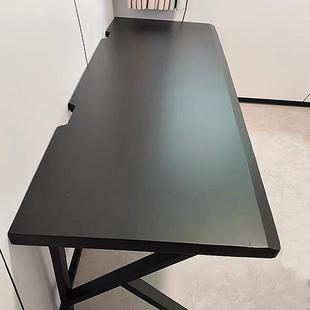 实木双人台式电脑桌两人并排电竞桌书桌情侣工作台家用卧室办公桌